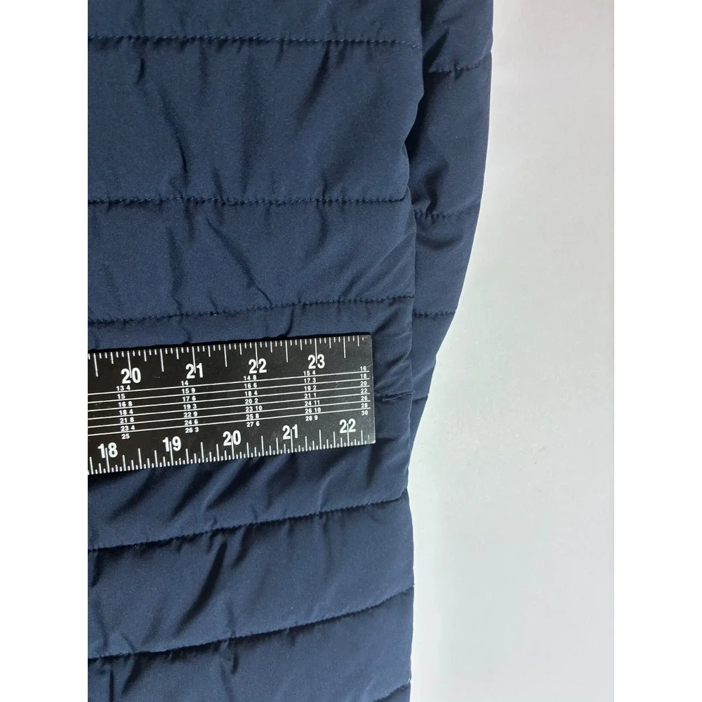 Levis Mens Navy Blue Quilted Puffer Shirt Jacket Utility Shacket XL